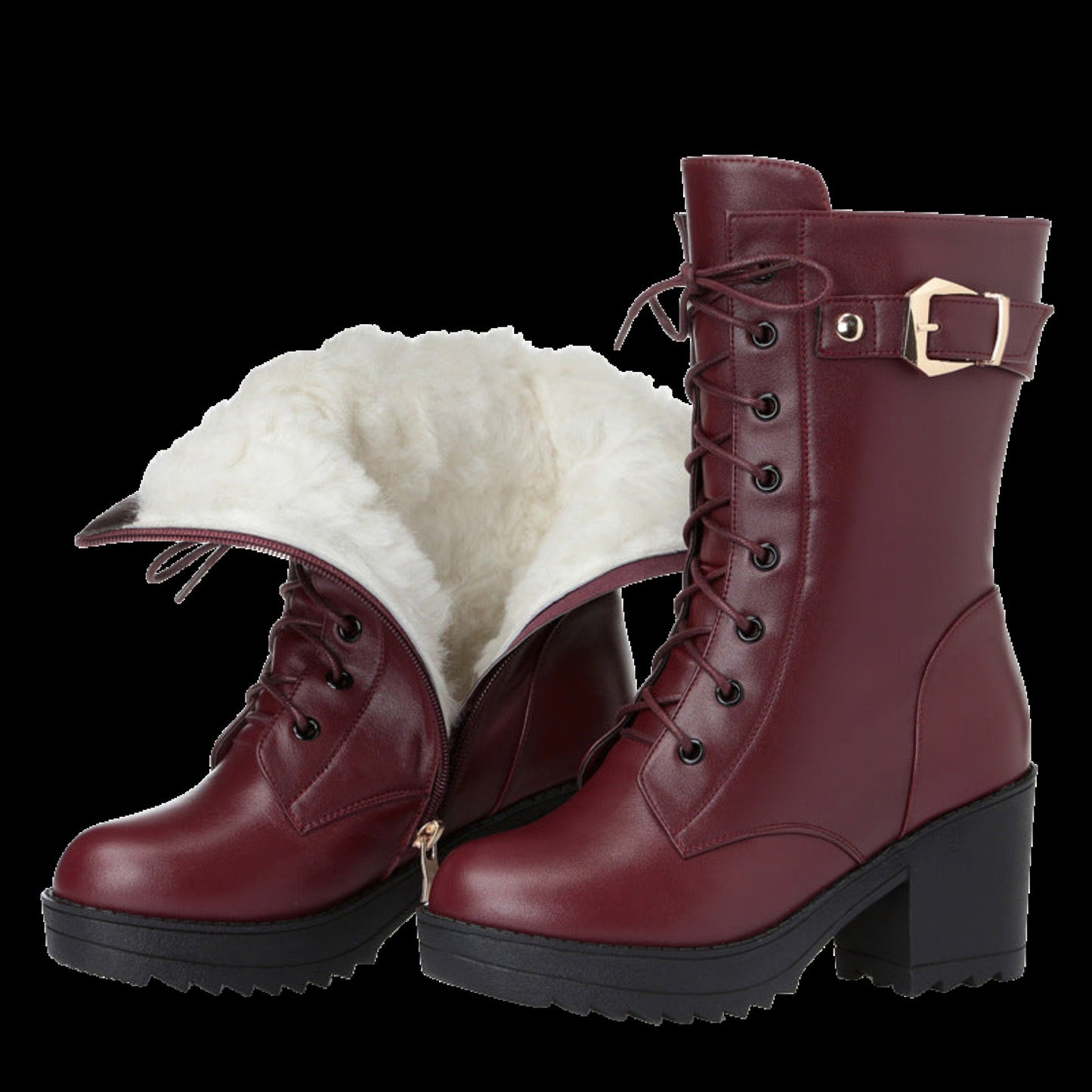 Frostmaiden Ironheart Boots – Cowhide Gothic Winter Martin Boots