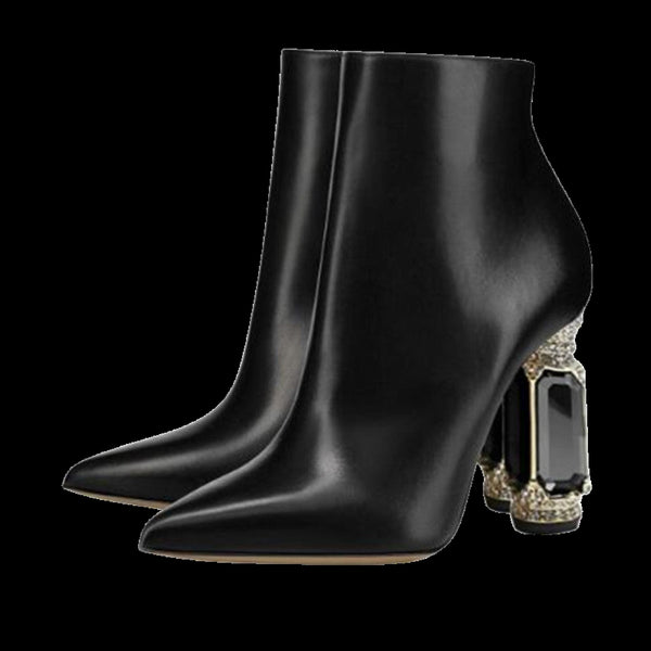 Luxury Obsidian Oracle Boots – Obsidian Gothic Royalty Heels