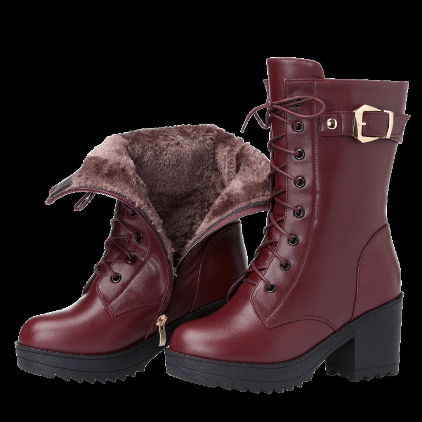 Frostmaiden Ironheart Boots – Cowhide Gothic Winter Martin Boots