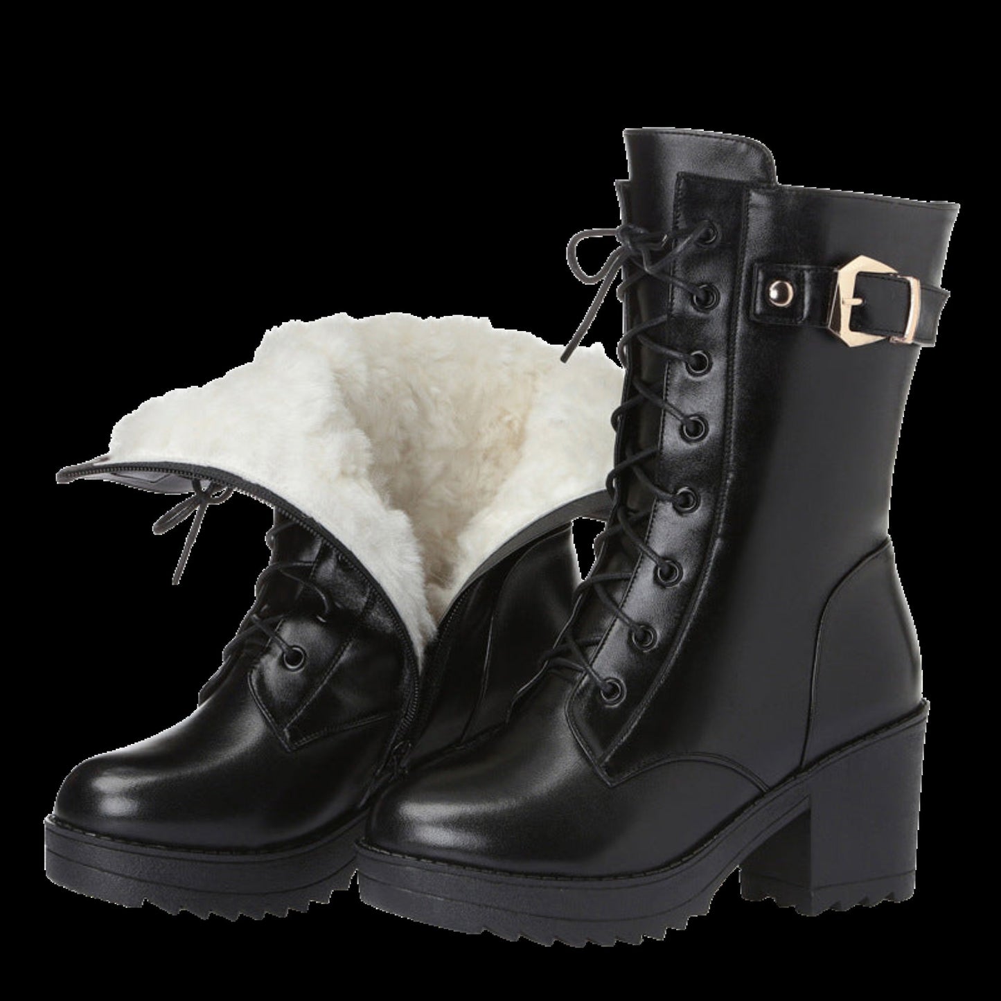Frostmaiden Ironheart Boots – Cowhide Gothic Winter Martin Boots