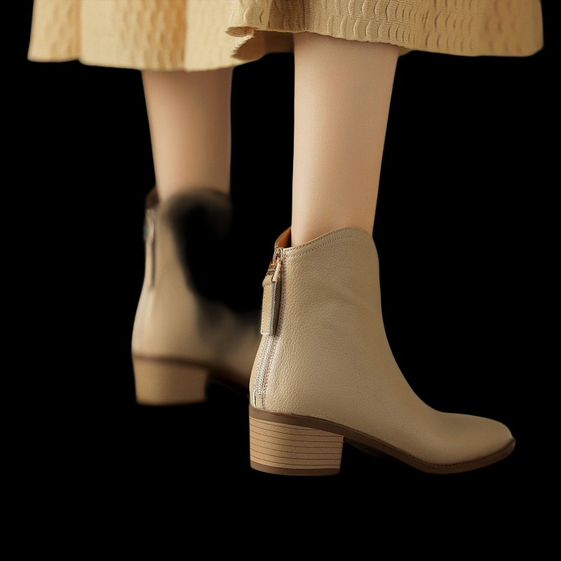 Velvetgrave Eclipse Boots – Minimalist Pointed Ankle Heel