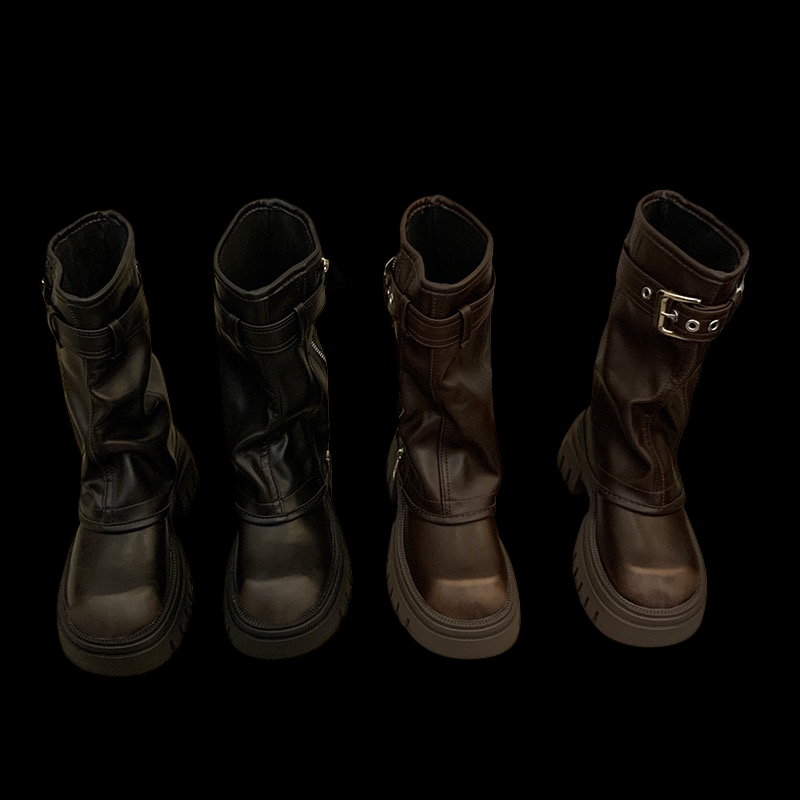 Shadowlace Reliquary Boots – Platform Denim Gothic Lace-Up