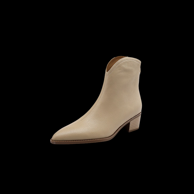 Velvetgrave Eclipse Boots – Minimalist Pointed Ankle Heel