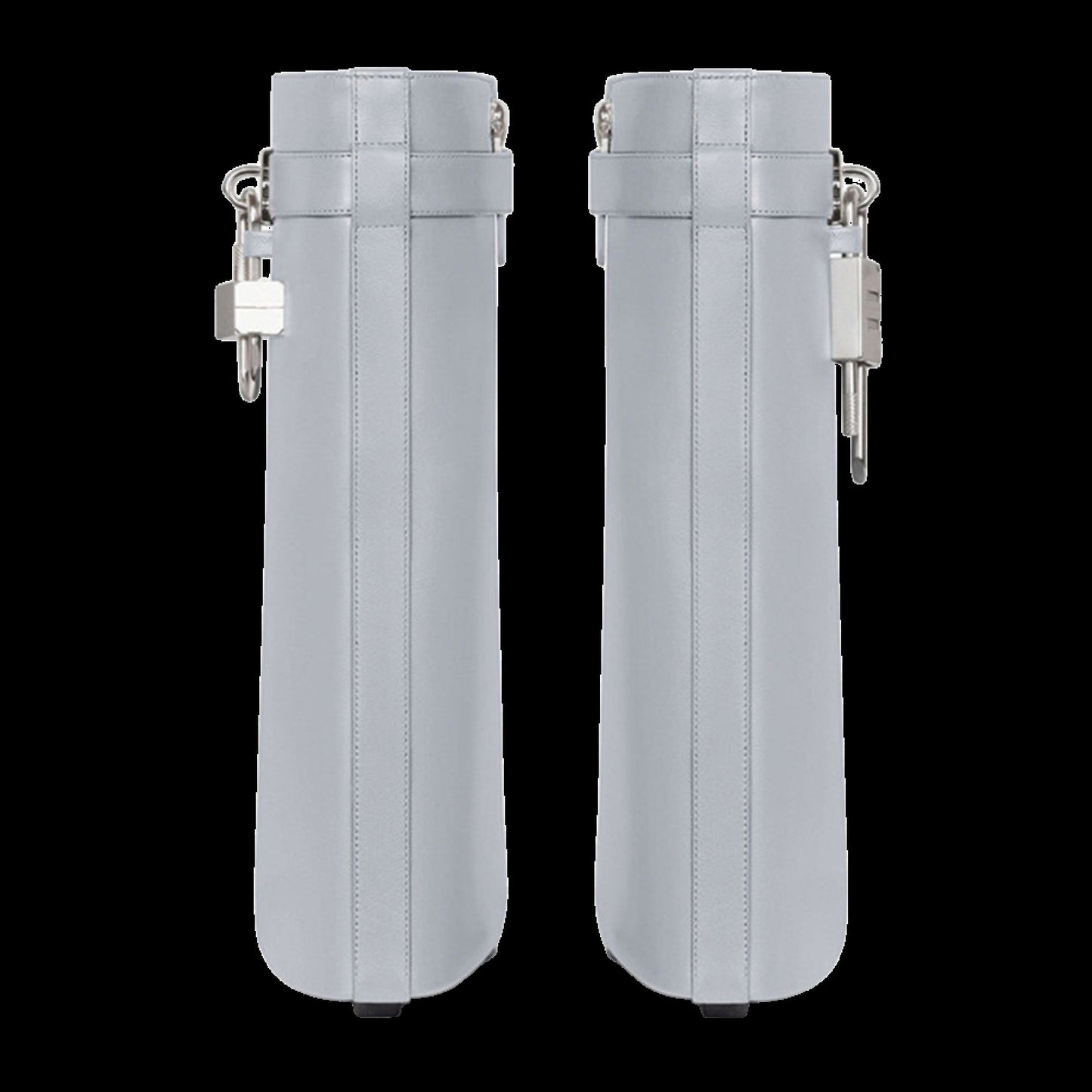 Ironveil Warden Boots – Wide Tube Gothic Wedge Slip-On